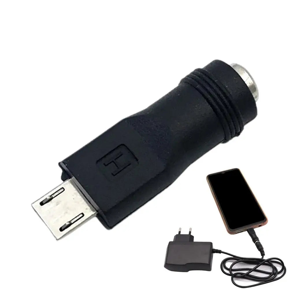 USB Type C Micro USB to DC5521 Electric Plug Converter Mobile Phone Charging Adapter Head 5V Interface