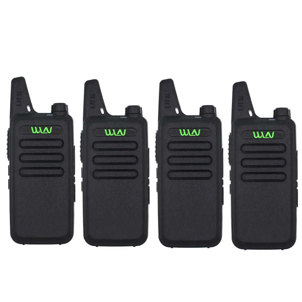 4PCS WLN KD-C1 Mini Portable Radio UHF 400-520MHz 5W walkie talkie 16 Channel UHF Transceiver