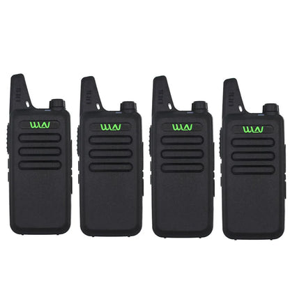 4PCS WLN KD-C1 Mini Portable Radio UHF 400-520MHz 5W walkie talkie 16 Channel UHF Transceiver