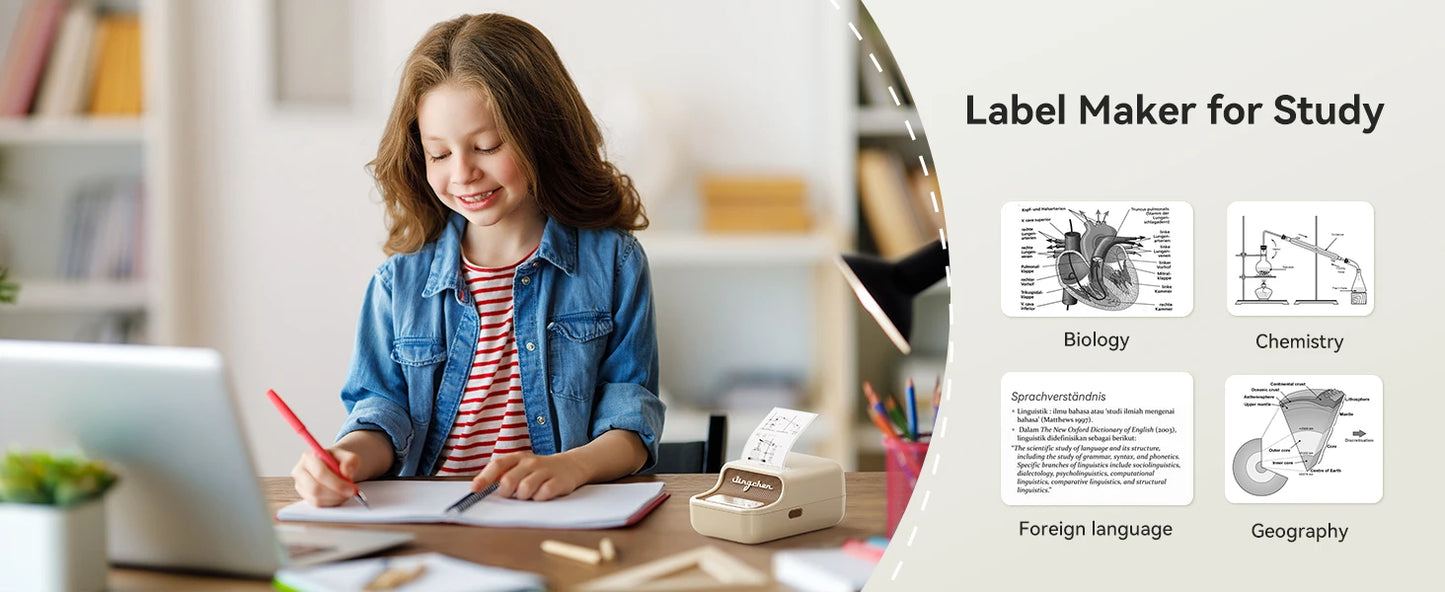 Niimbot B21 Thermal Label Maker Pocket Self-adhesive Paper Printer 20-50mm Print Width Label Machine for Business Home Office