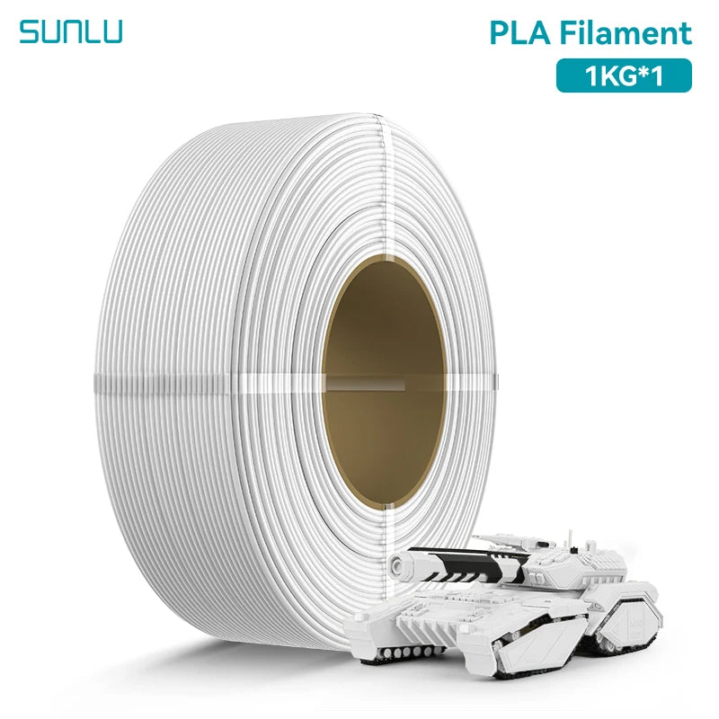 SUNLU 2KG PLA/PLA PLUS/PLA+2.0 Filament 1.75mm 1KG Without Tray 3D Printer Filament for 3D Printer& 3D Pen，Refll Filament