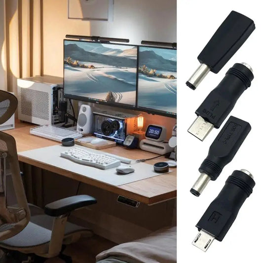 USB Type C Micro USB to DC5521 Electric Plug Converter Mobile Phone Charging Adapter Head 5V Interface