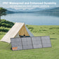 MHPOWOS 220W Foldable Solar Panel 20V Solar Charger for Ecoflow Bluetti ANKER Power station, IP67 Waterproof for Camping RV
