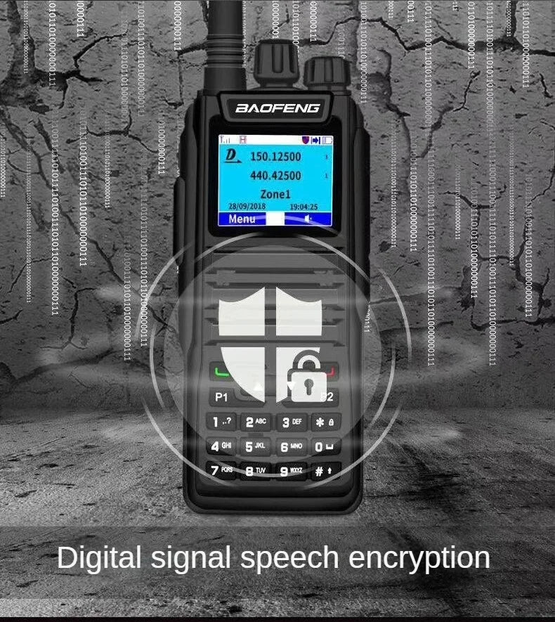 Baofeng 1701 Upgrade DM-1702 Openg GD77 GPS Dual Mode Analog And Digital Walkie Talkie Tier 1+2 Dual Time Slot VHF 136-174 UHF 4