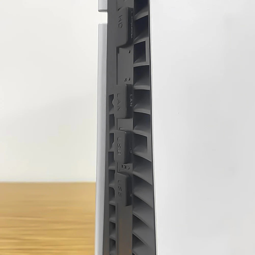 12 in 1 Silicone Dust Plugs Set Anti-dust Cover Dustproof Plug for PS5 Slim for Playstation 5 Slim Console Accessories Pack