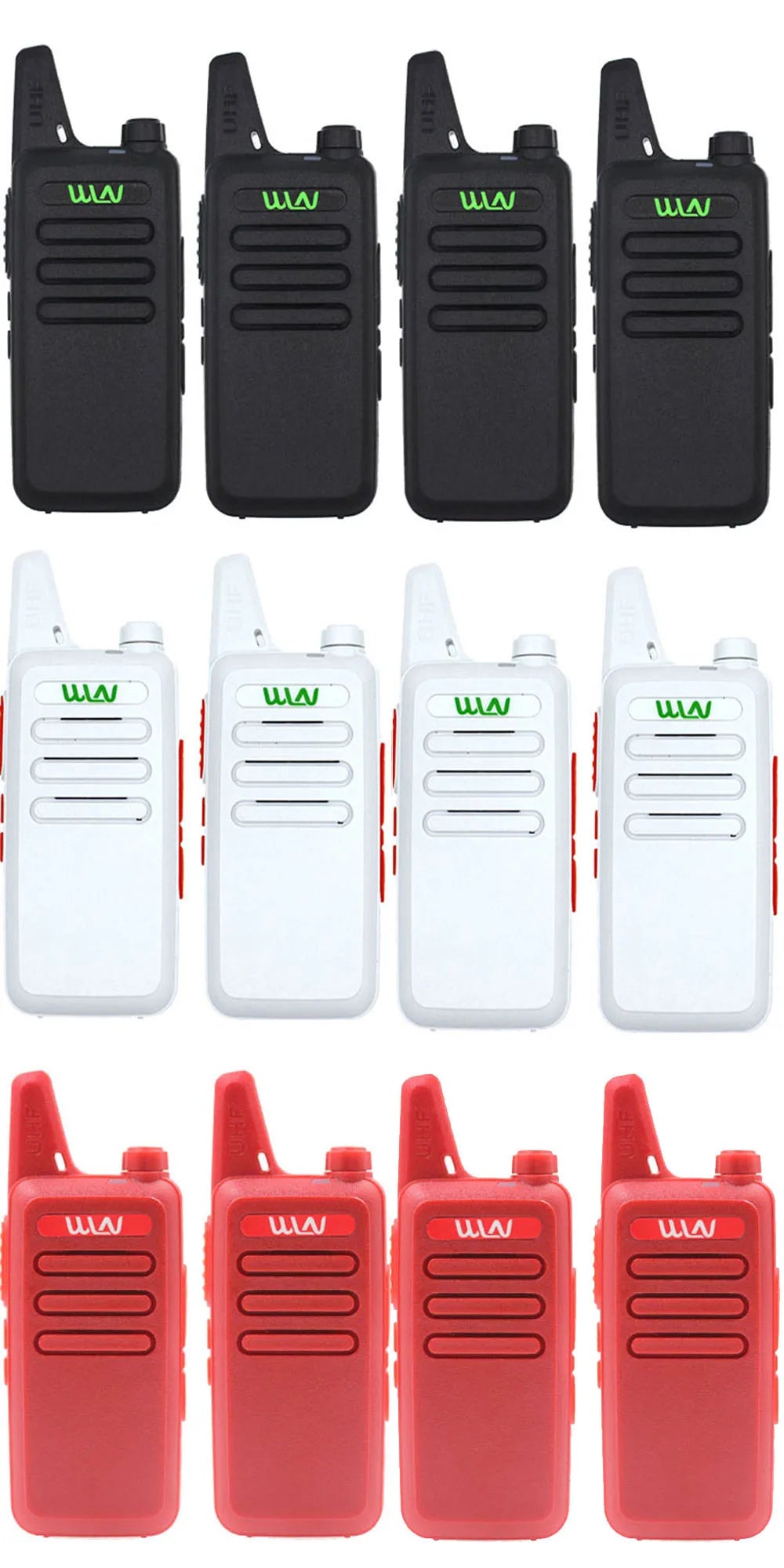 4PCS WLN KD-C1 Mini Portable Radio UHF 400-520MHz 5W walkie talkie 16 Channel UHF Transceiver