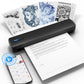 Thermal Printer Inkless Wireless A4 C80 300DPI 1500mAh BT Mobile Printing iOS/Android/Laptop For Tattoo Artists Enthusiasts