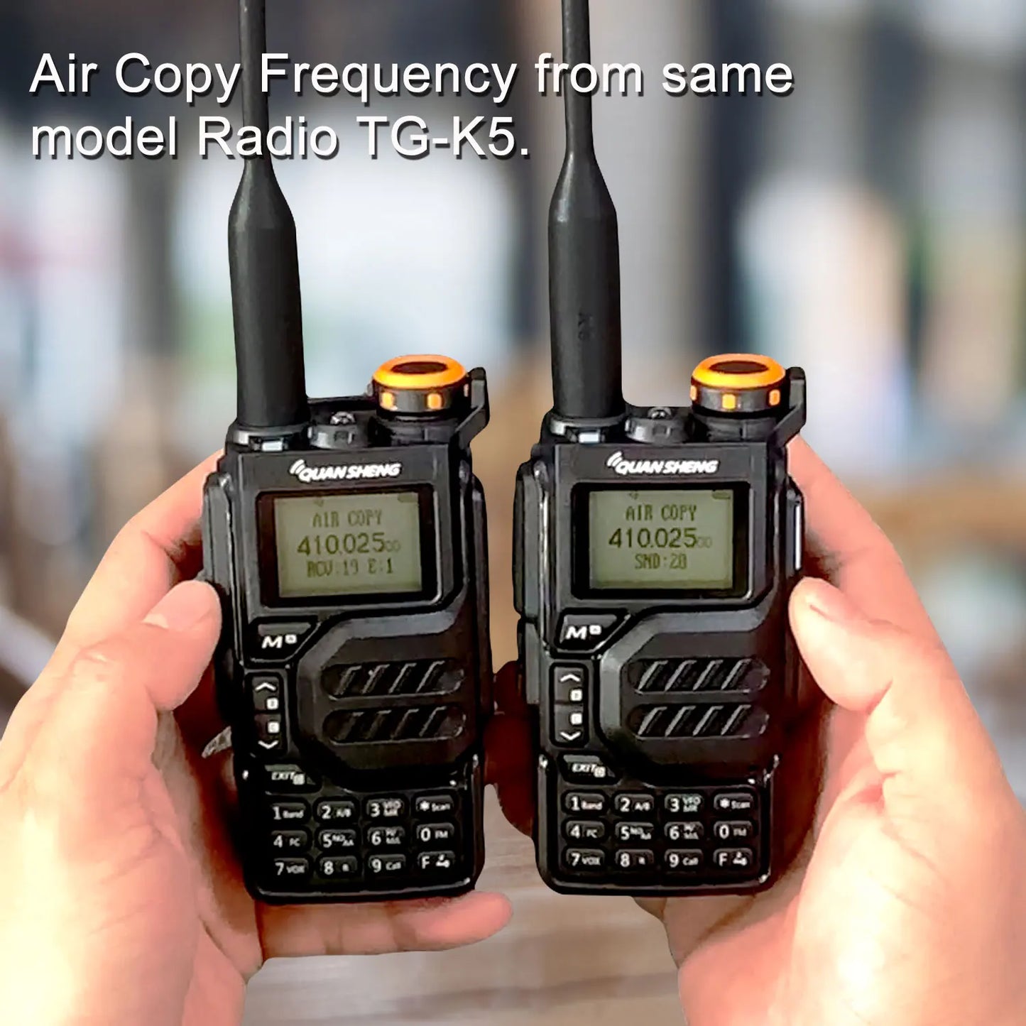 Quansheng 50-600MHz RX Walkie Talkie UV-K5 VHFUHF 136-174MHz 400-470MHz RX TX Both DTMF VOX FM Air Band Wireless Freq Copy Radio