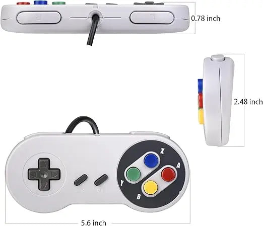 Retro Game Console - Classic, Vintage, Mini Game Console for Kids and Adults, Retro Classic 620 Game Console with 2 Controllers