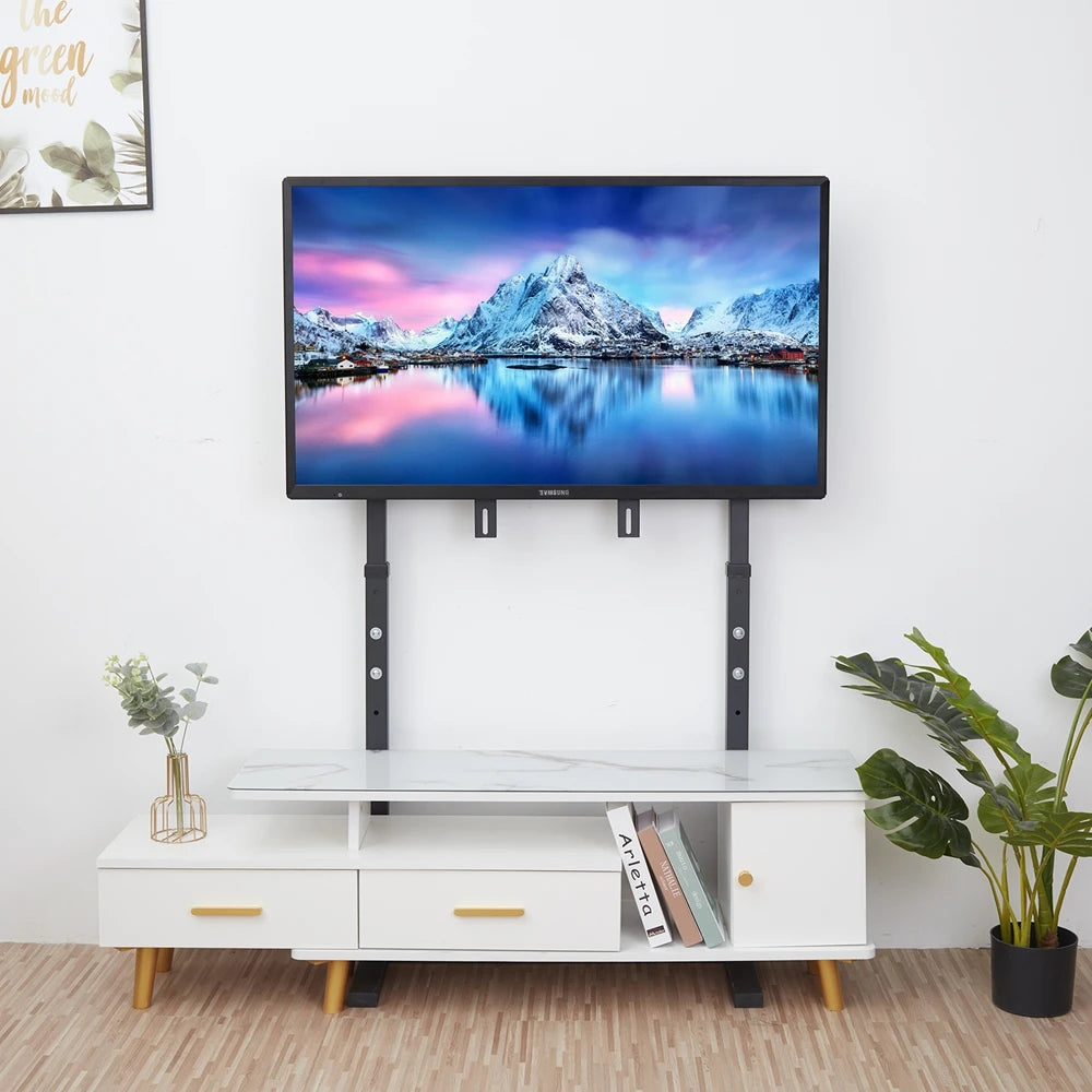 UNHO Mobile TV stand Stand with Height Adjustable  for TV Compatible 32-85 inch Panel LED LCD Screens Punch-free installation