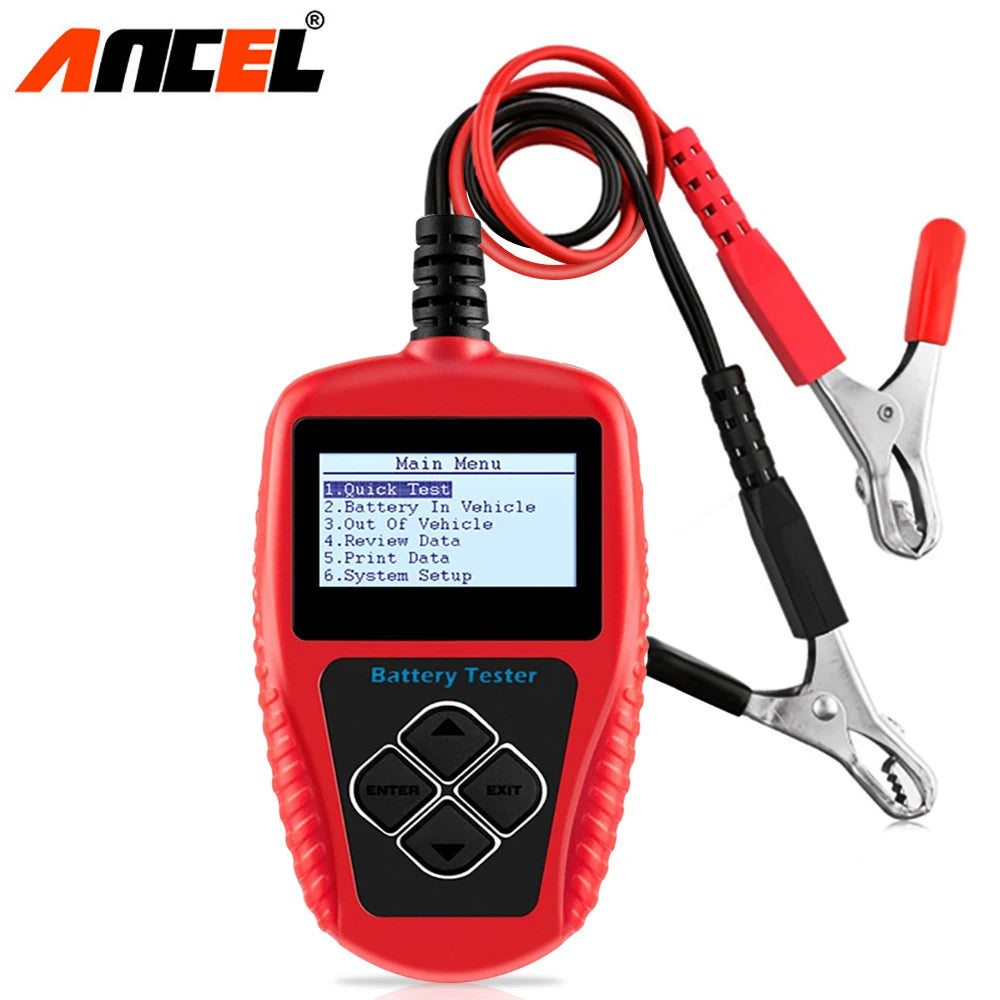 12V Car Battery Tester Analyzer Automotive Battery Load Tester 100-2000CCA Charging Circuit load Diagnostic Tools ANCEL BA101