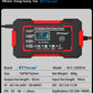 EAFC 6A Car Battery Charger 12V Motorcycle Fully Automatic Repair Charge Intelligent Fast Charging Lead Acid Battery LCD Display