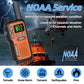 2X BAOFENG FRS Walkie Talkies Long Range Walkie Talkie NOAA VOX Flashlight Type-C Portable Two Way Radio For Restaurant Camping