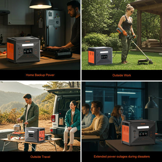 Greenery G2500 Portable Power Station 2304WH LiFePO4 Battery with 2500W (4800W Peak) AC Output Solar Generator for HomeEmergency