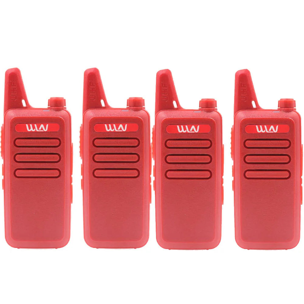4PCS WLN KD-C1 Mini Portable Radio UHF 400-520MHz 5W walkie talkie 16 Channel UHF Transceiver