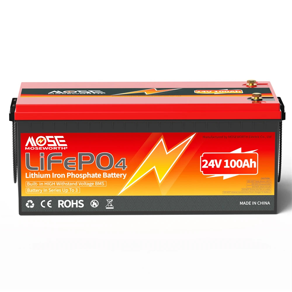 LiFePO4 Lithium Battery 12V 24V 36V 48V 100Ah 200Ah 300Ah 50Ah Built in BMS Deep Cycle Rechargeable Batteries for Trolling Motor