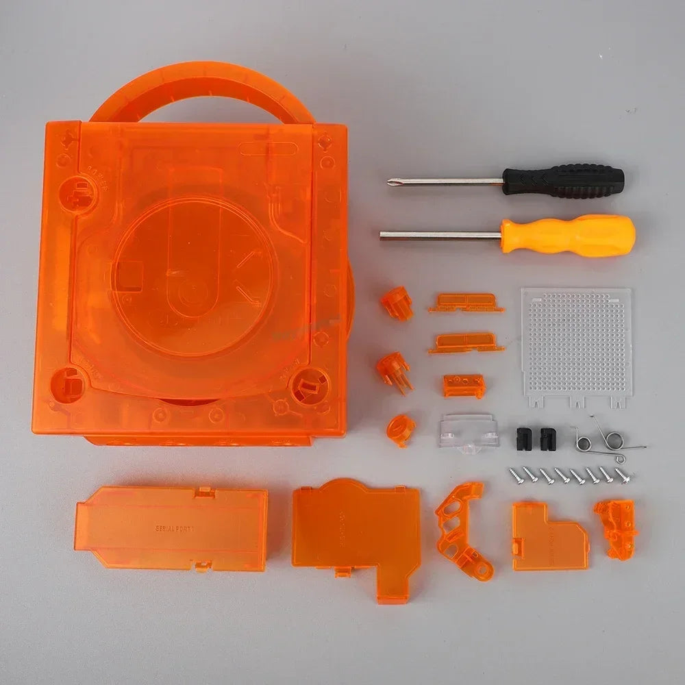 7 COLOR Transparent Box Replacement Case For Gamecube Housing Shell Case For NGC Retro Video Game Console DOL-101/DOL-001 Access