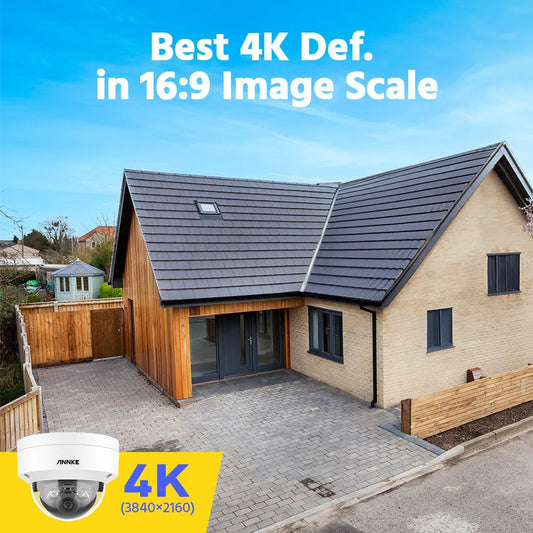 ANNKE 4K 8MP POE Network Video Surveillance Cameras System With 16PCS Smart Dual Light Security Cameras Motion detection