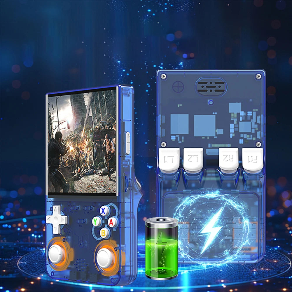 R36 Ultra Retro Handheld Game Console 4.0 Inch IPS Screen Portable Video Game Player Portable Pocket Video Player Gift for Kids