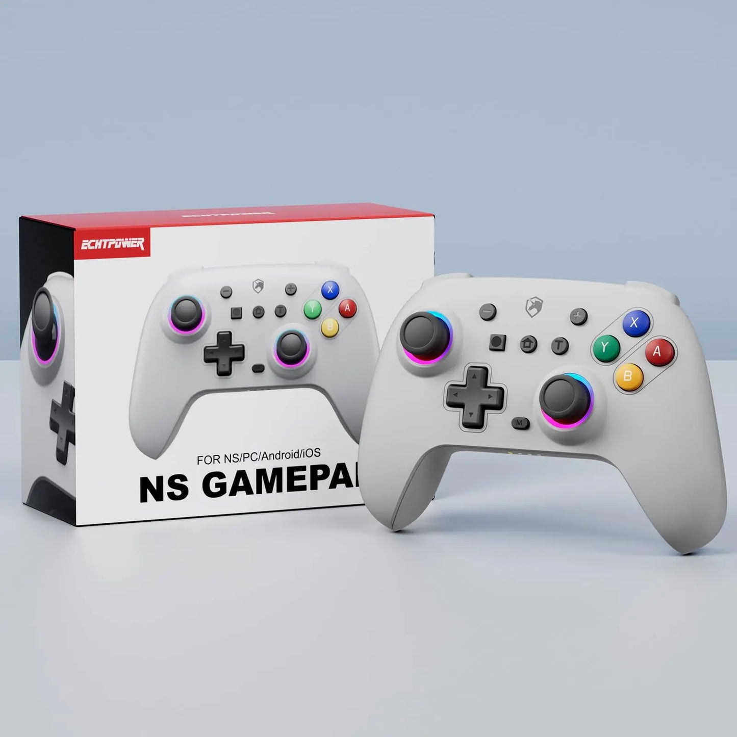 ECHTPower Wireless Controller Gamepad for Switch 2/PC Dark gray