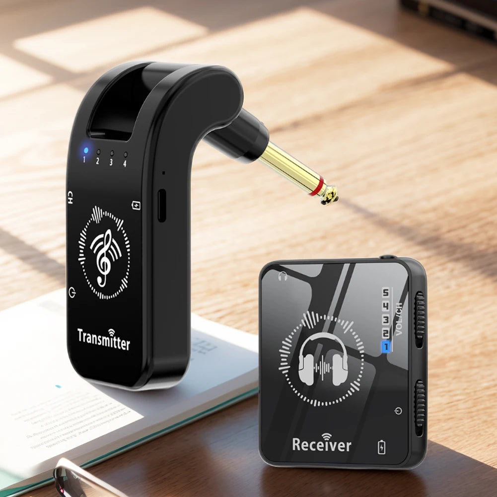 Wireless in Ear Monitor System Rechargeable Transmitter Receiver Wireless Earphone Monitor Transmission System 10H Battery Life
