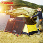 Dokio 18V 100W Portable Foldable Solar Panel with 12V Controller Kit for Family Camping Trips