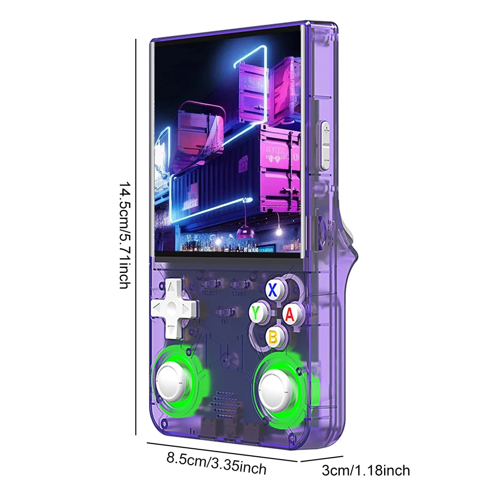 R36 Ultra Retro Handheld Game Console 4.0 Inch IPS Screen Portable Video Game Player Portable Pocket Video Player Gift for Kids