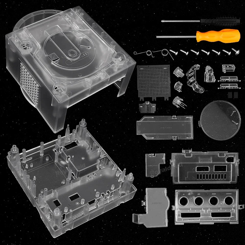 7 COLOR Transparent Box Replacement Case For Gamecube Housing Shell Case For NGC Retro Video Game Console DOL-101/DOL-001 Access