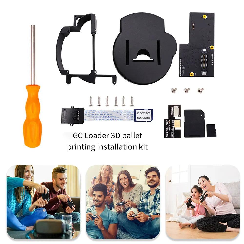 CUBEODE V1.2 Optical Drive Emulator Board No SD2SP2/SDGecko Replace DVD Drive with Bracket Kits for NGC GameCute Game Console