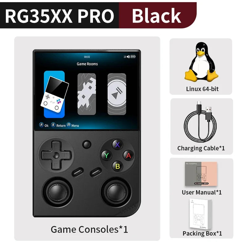 Anbernic RG35XX Pro Retro Handheld Game Console RG 35XXPro Retro Video Game Consoles Linux 64-bit Support WiFi PSP Game 256G 5G