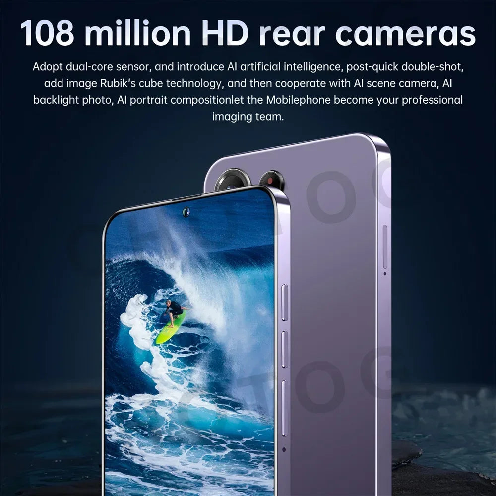 Silicone Case For SMS 25 Ultra Original Android 14 Smartphone Cover For 5G Dual SIM Face Unlocked Global Version 7800mAh Cases