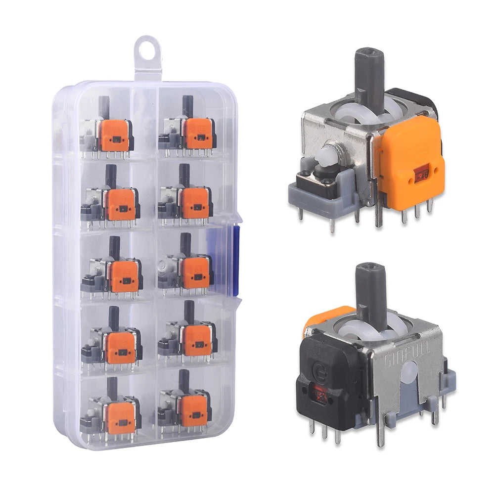 10PCS Hall Electromagnetic Joystick High Precision No Drifting Hall Effect Thumb Sticks Joystick Rocker Module for PS4/PS5/Xbox