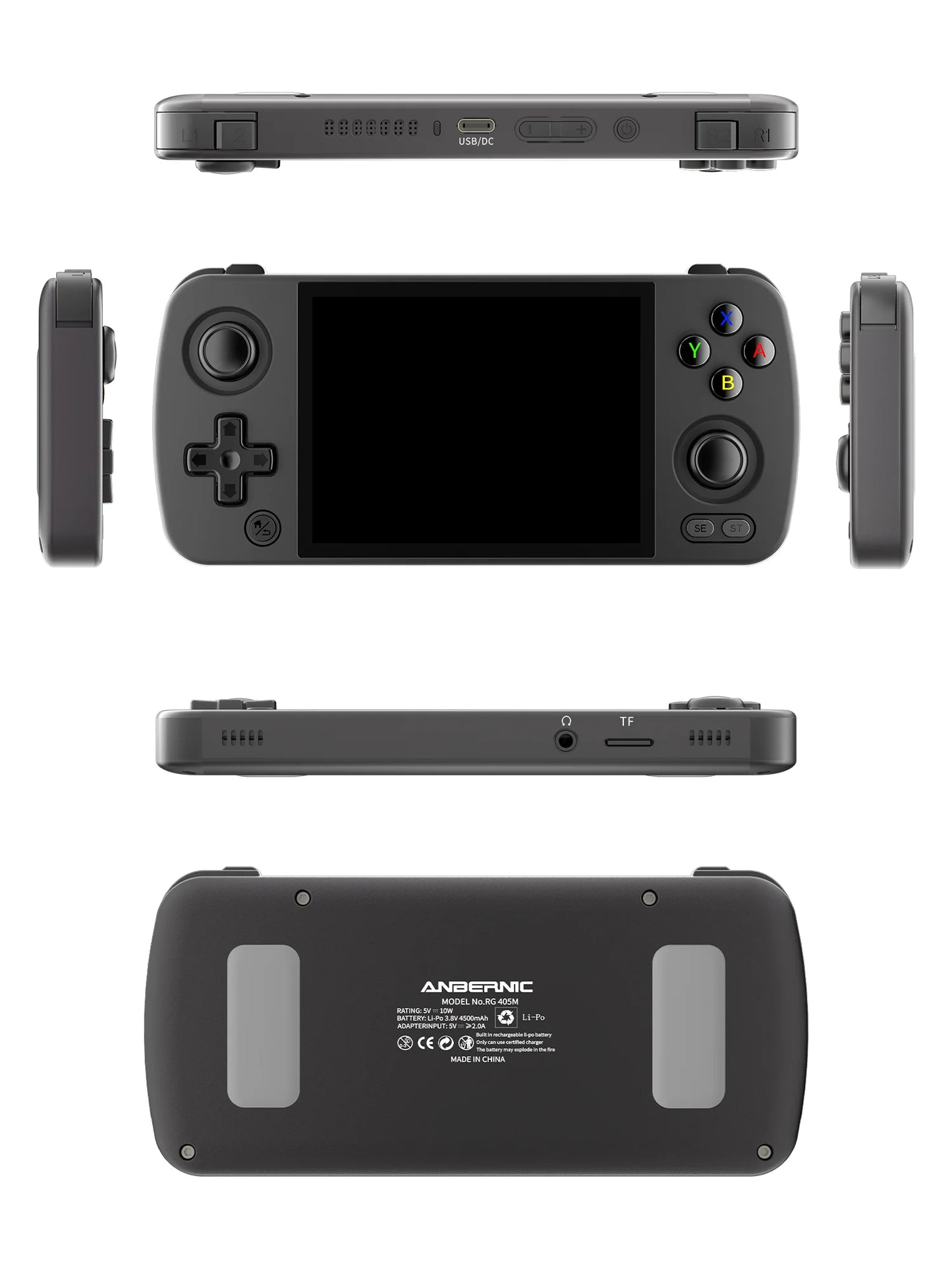 ANBERNIC RG405M Metal Handheld Game Console Android 12 System Unisoc Tiger T618 4 Inch IPS Screen Game Player Support OTA Update