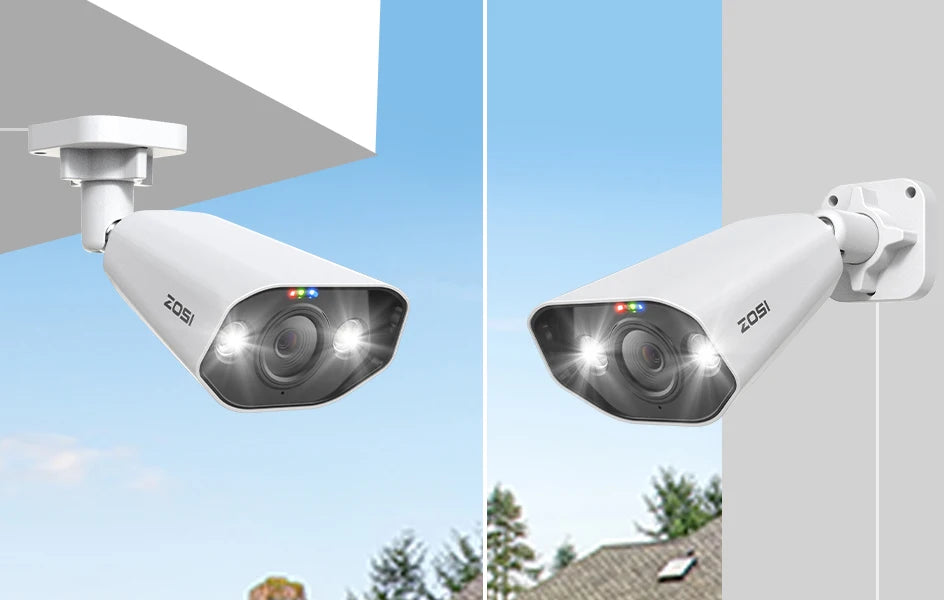 ZOSI 32CH 4K PoE Security Camera System 4TB Face/Person/Vehicle Detect 16 Port 32CH CCTV NVR Dual-Disk 8MP Surveillance IP Cams