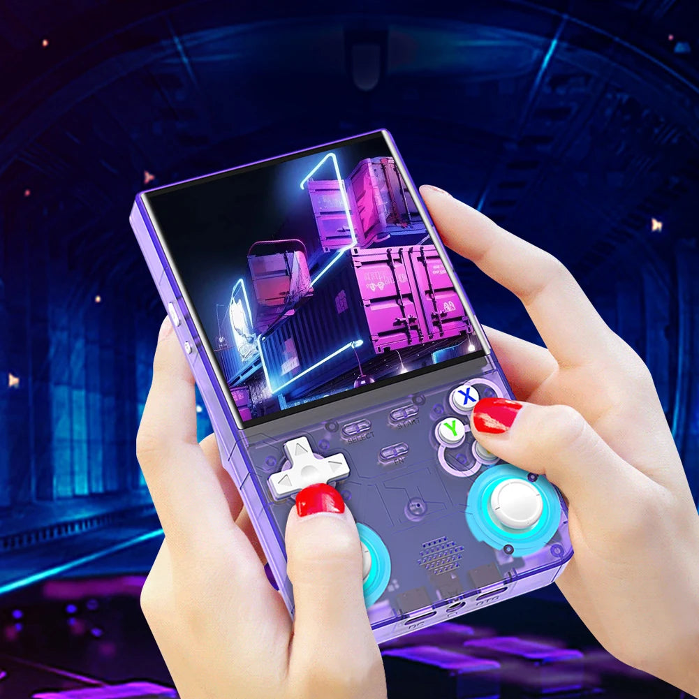 R36 Ultra Retro Handheld Game Console 4.0 Inch IPS Screen Portable Video Game Player Portable Pocket Video Player Gift for Kids