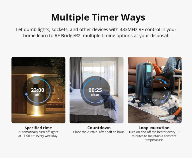 SONOFF RF Bridge R2 433MHz DW2 Door Window PIR3 Motion Sensor SONOFF RF Sensor Kit Works With eWeLink APP Google Home Alexa