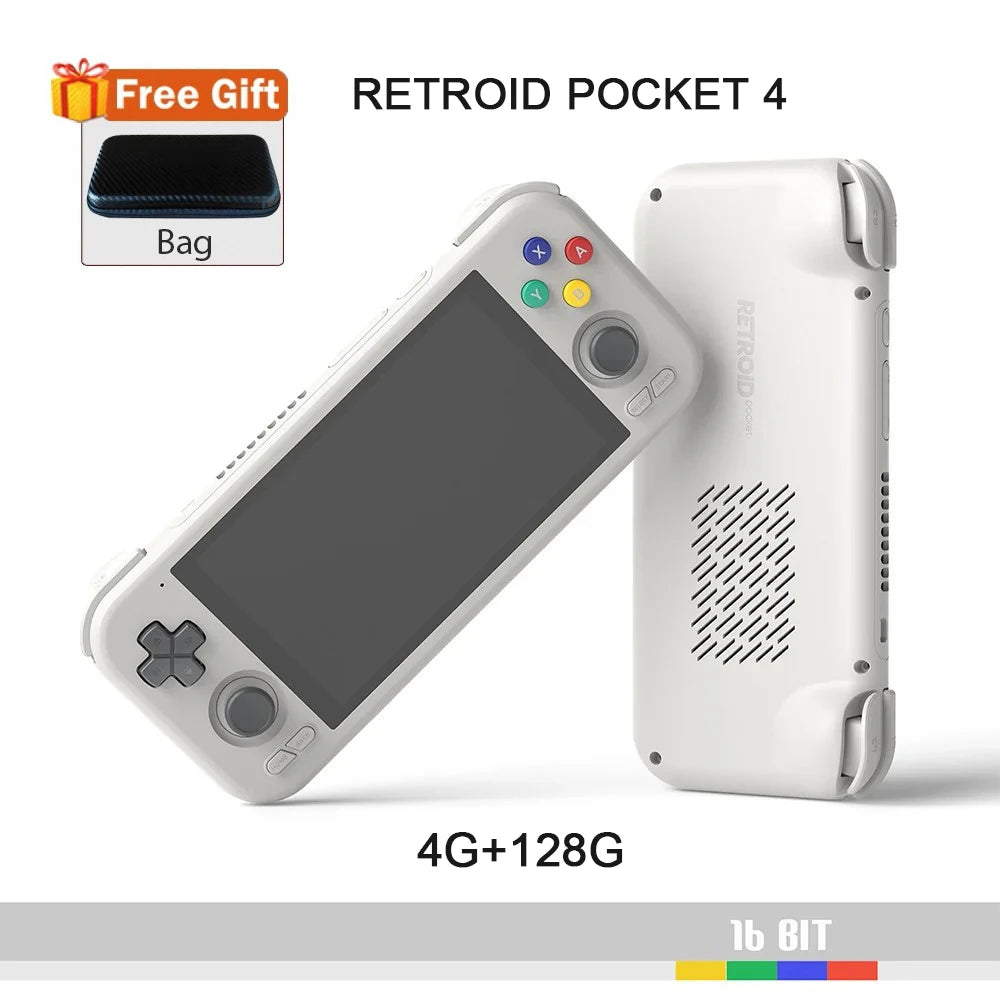 Retroid Pocket 4 Pro RP 4Pro Handheld Game Console Retro Video Game Consoles 4.7Inch Touch Screen 8G+128G tAndroid13 PSP PS2gift