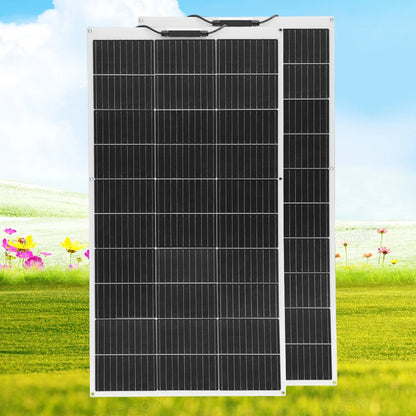 WUZECK 1pcs ~10 pcs Flexible rechargeable solar panel battery 100W High Efficiency Cell (100W, 200W, 300W ,400W,500W 1000W)