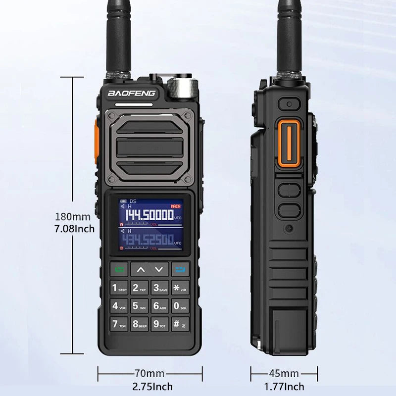 Baofeng UV-25 Air Band Walkie Talkie Wireless Copy Frequency NOAA Type-C Charger AM Long Range UHF VHF 999CH Ham Two Way Radio