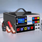 400A Heavy Duty Smart Battery Charger LCD Display Car Battery Charger 12/24V Intelligent Pulse Repair Charger High Power