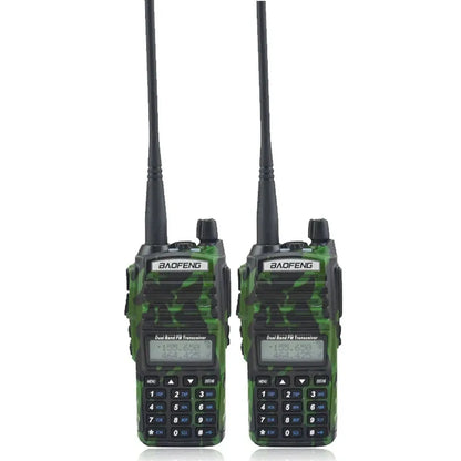 2PCS Baofeng UV-82 5W Dual Band 136-174 & 400-520MHz Walkie Talkie UV82 128 Channels CTCSS DCS Portable Ham Radio
