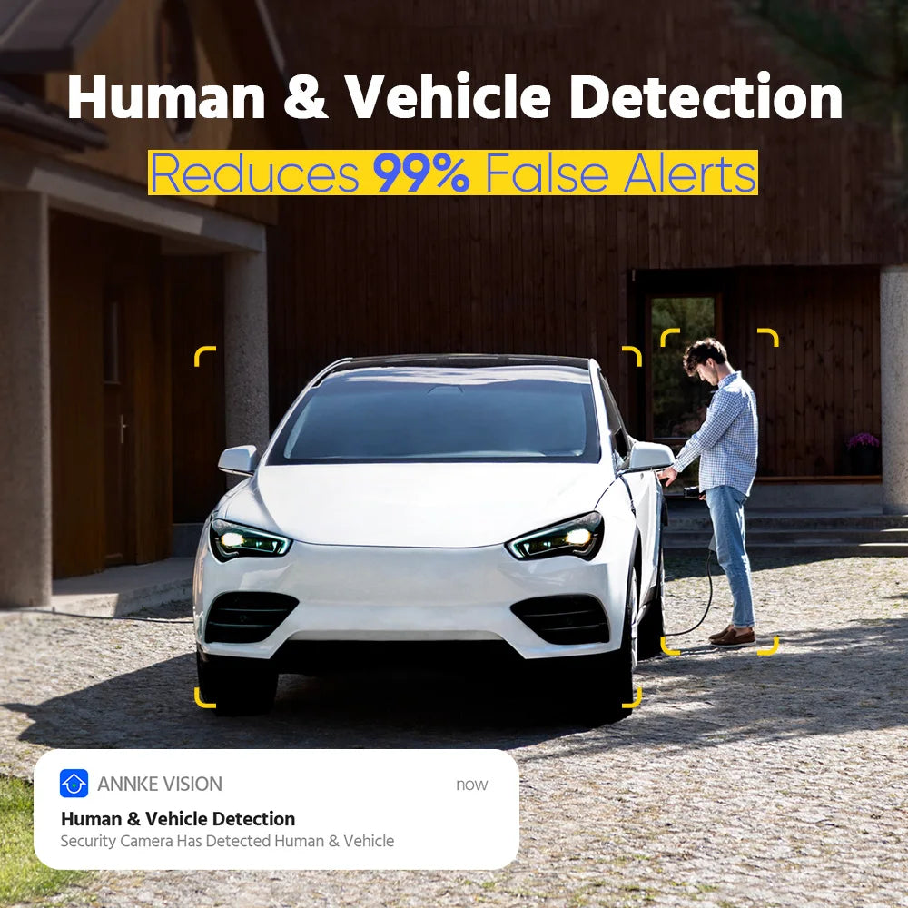 ANNKE 4K 8MP POE Network Video Surveillance Cameras System With 16PCS Smart Dual Light Security Cameras Motion detection