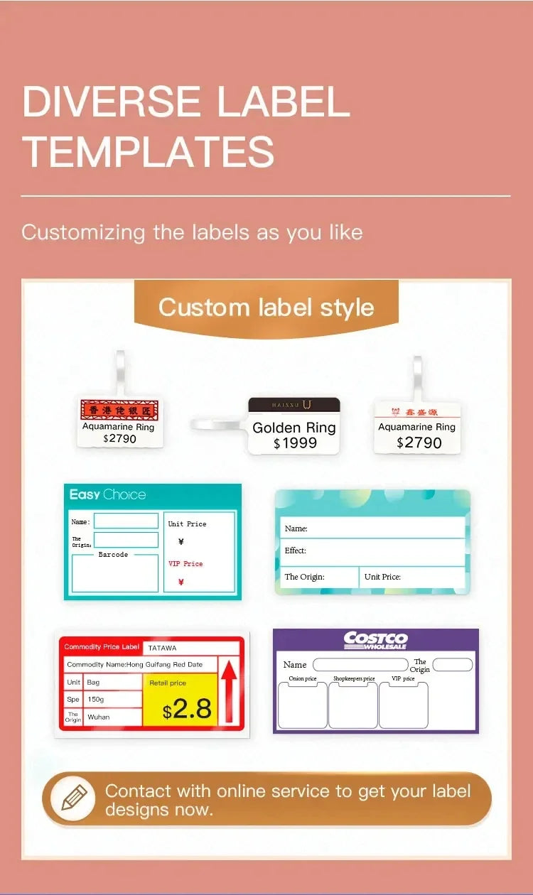 Niimbot B21 Mini Portable Thermal Printer Self-adhesive Label Printer Portable Inkless