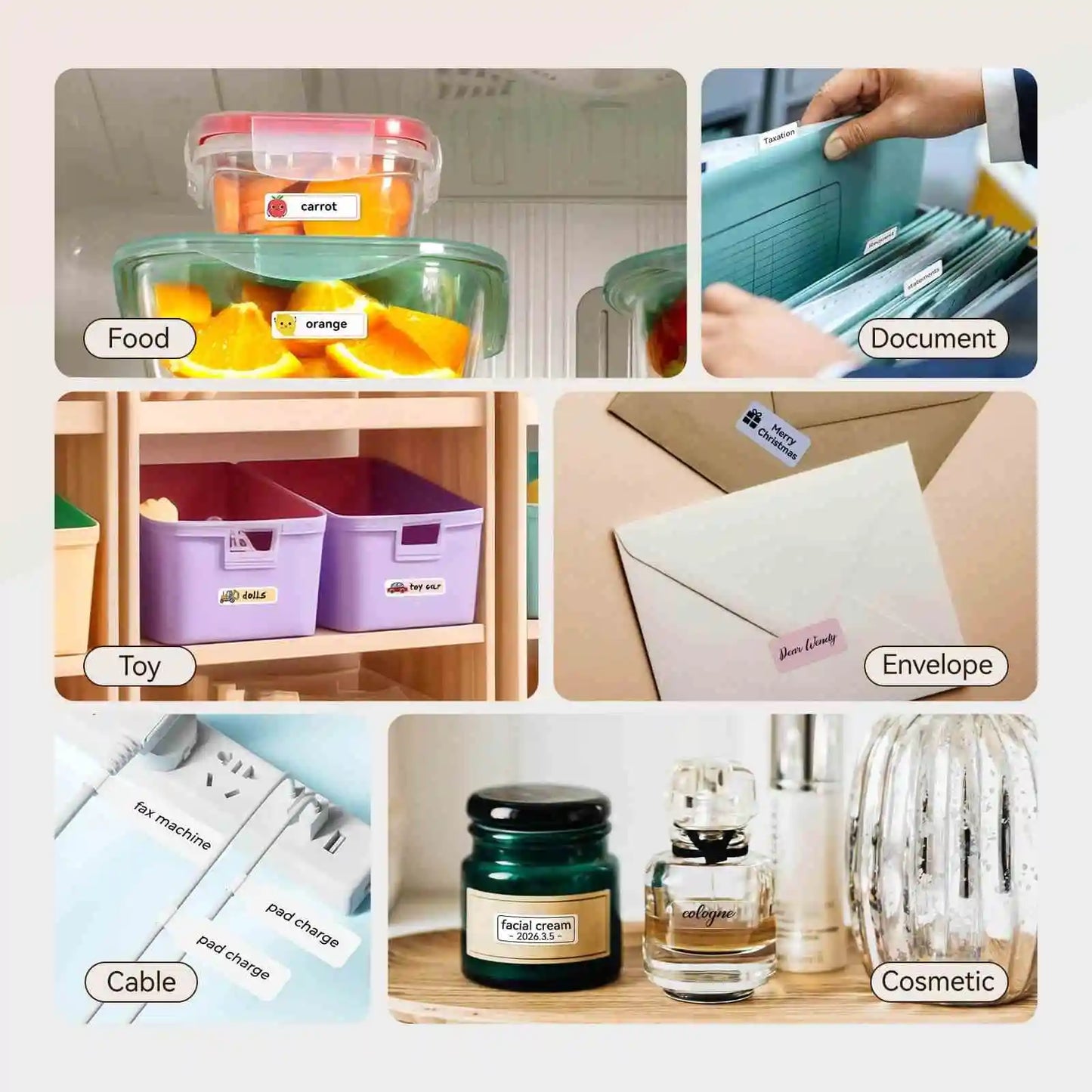 Niimbot D110 Mini Thermal Label Maker Wireless Connection Adhesive Sticker Label Printer DIY Name Tag for Office Home