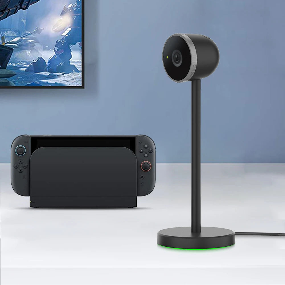 For Switch 2 1080P HD Computer Camera For NS2 Switch2 Video Chat Adjustment Wide Angle Camera with Heat Dissipation Vents Light