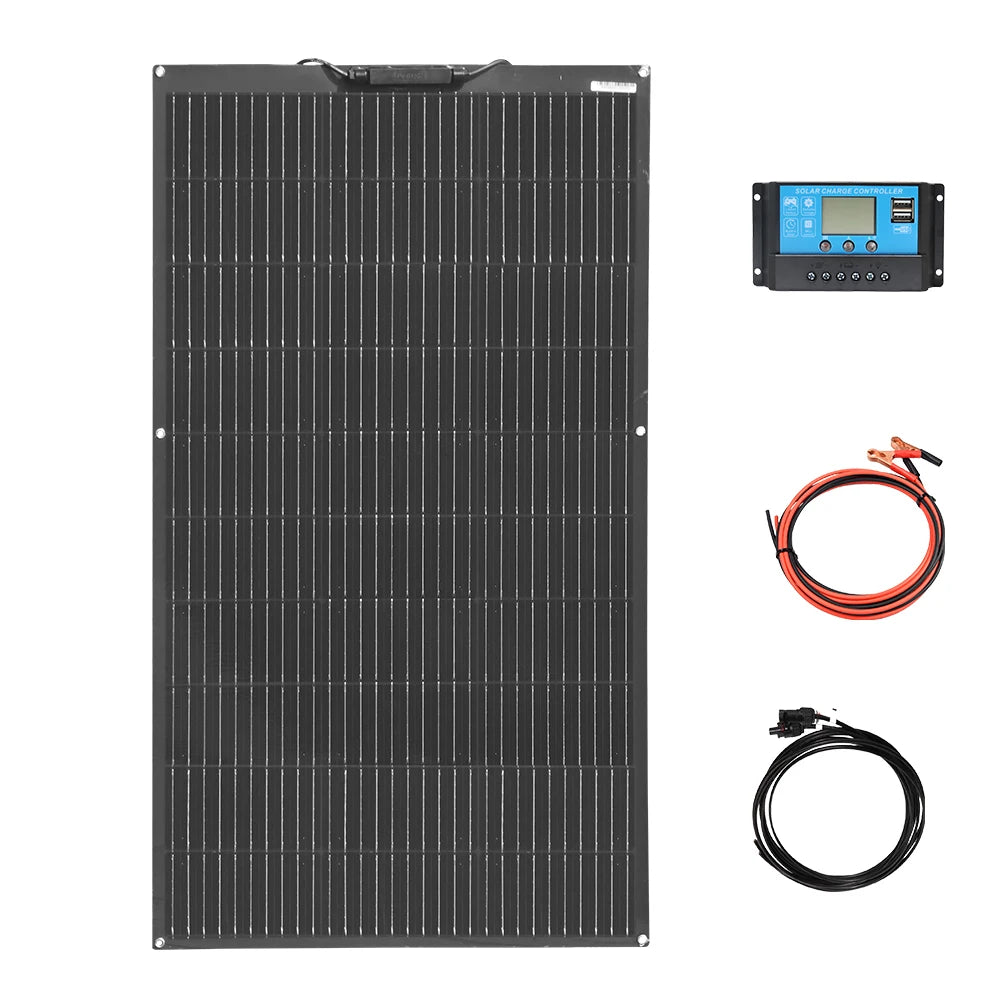 WUZECK 1pcs ~10 pcs Flexible rechargeable solar panel battery 100W High Efficiency Cell (100W, 200W, 300W ,400W,500W 1000W)