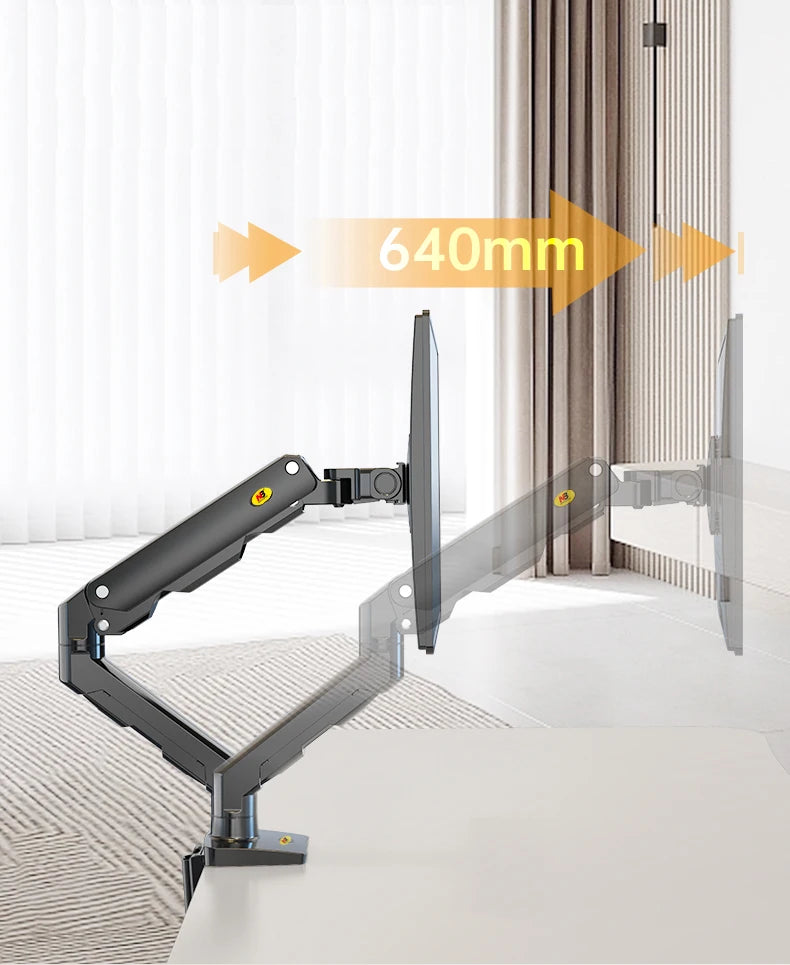 NB G50 mechanical Spring 27"-45" 42" big Screen Monitor Desktop Holder 360 Rotate 5-16kg ultra wide flat screen arc screen USB