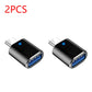 1-3PCS Type-C To USB3.0 Converter LED Indicator Type-C To USB OTG Adapter 3A Fast Charging 5Gbps Data Transfer Plug and Play