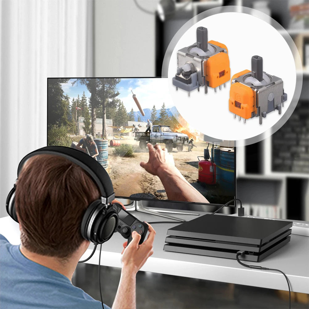 10Pcs 3D Hall Effect Joystick High Precision Thumbsticks Module Repair Parts Joystick Module Controller for PS4/PS5/Xbox/Switch