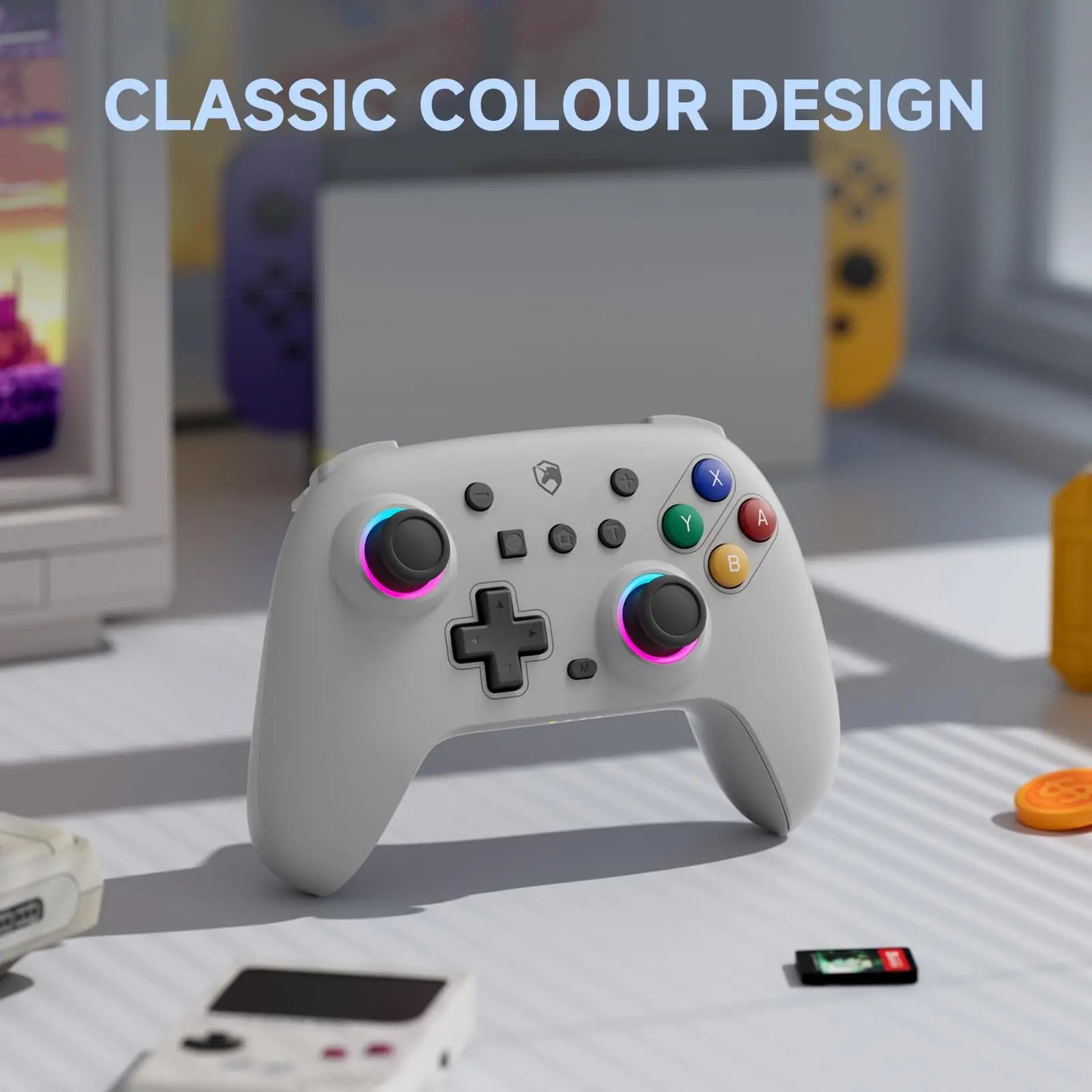 ECHTPower Wireless Controller Gamepad for Switch 2/PC Dark gray